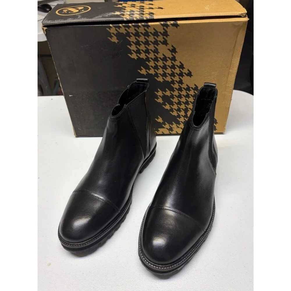 Thomas & Vine Genuine Leather Jaylon Chelsea Boots Black Men